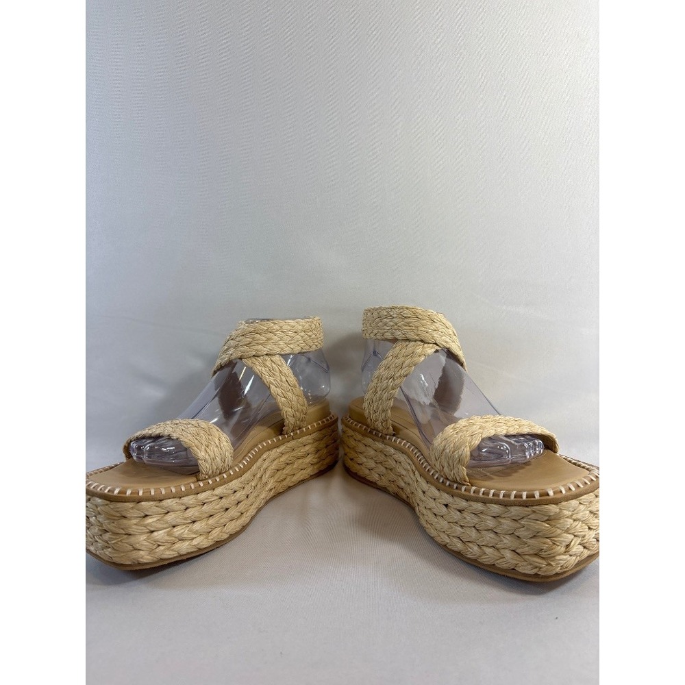 Ulla Johnson Raffia Espadrille Platform Sandals Ankle Strap Boho Women's 8.5 - Picture 3 of 8